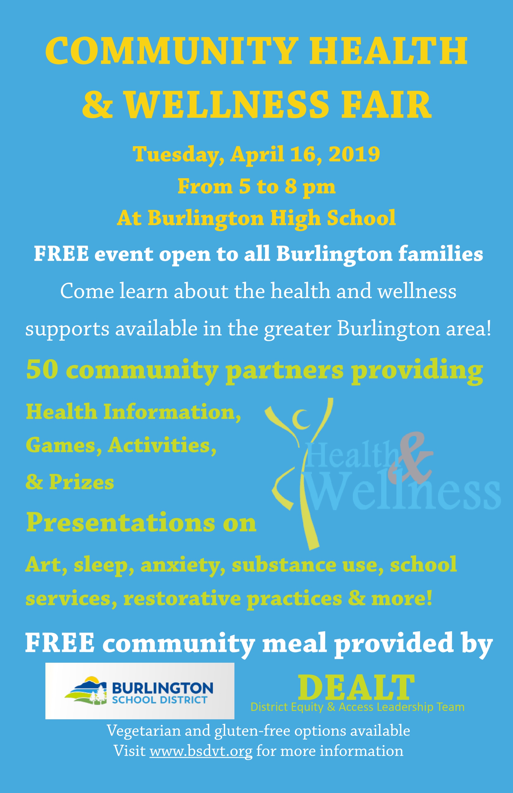 Community Health and Wellness Fair Poster